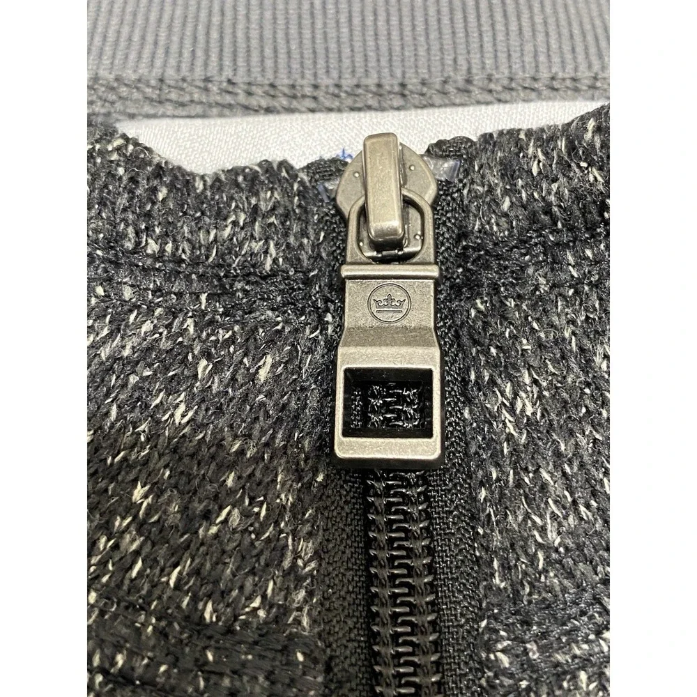 Peter Millar Men XXL Charcoal Grey Marled Quarter Zip Pullover Sweater Mock Neck